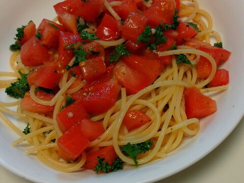 和えるだけ☆トマトとパセリのパスタ